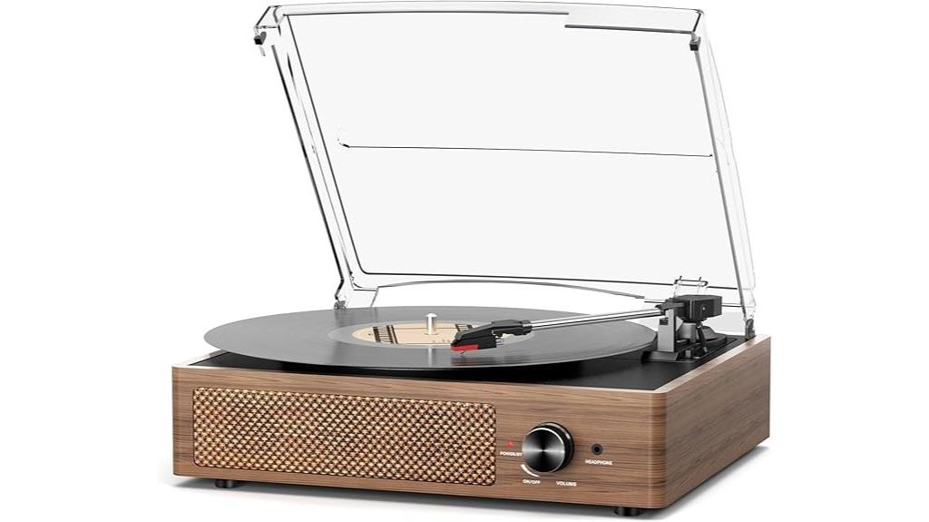 vinyl record player features
