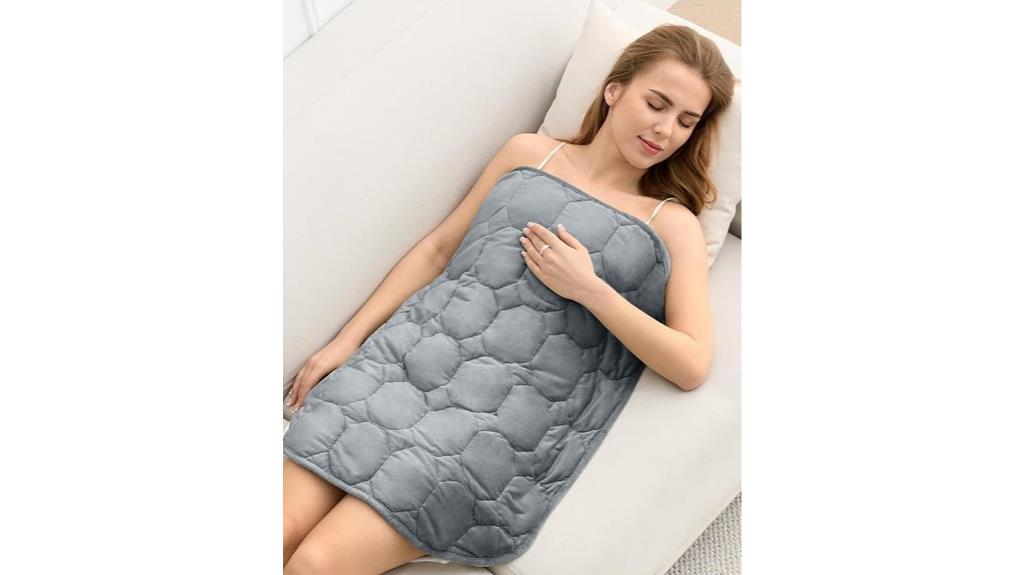 weighted cotton lap blanket