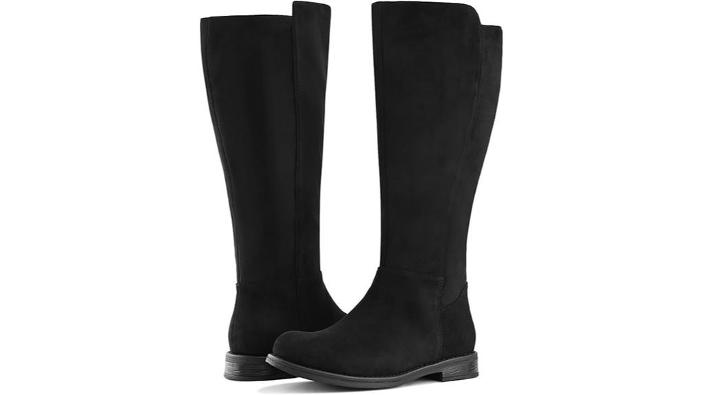 wide calf knee boots