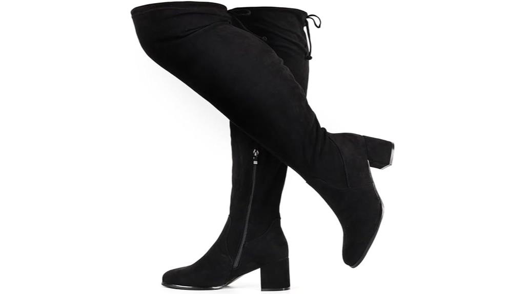 wide calf thigh high boots