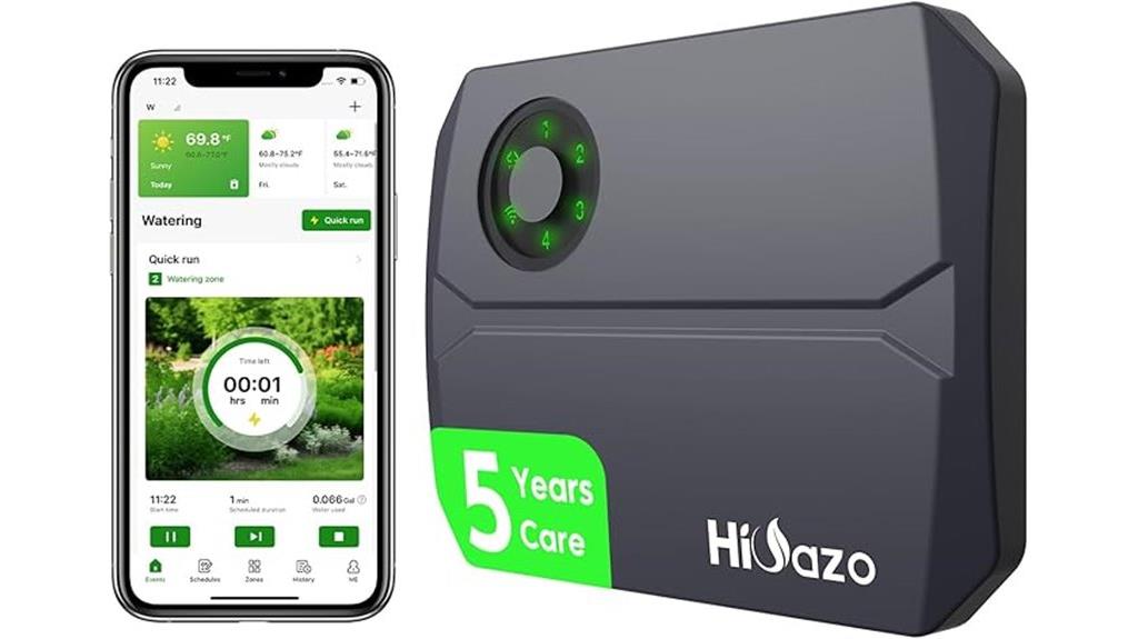 wifi irrigation 4 zone controller