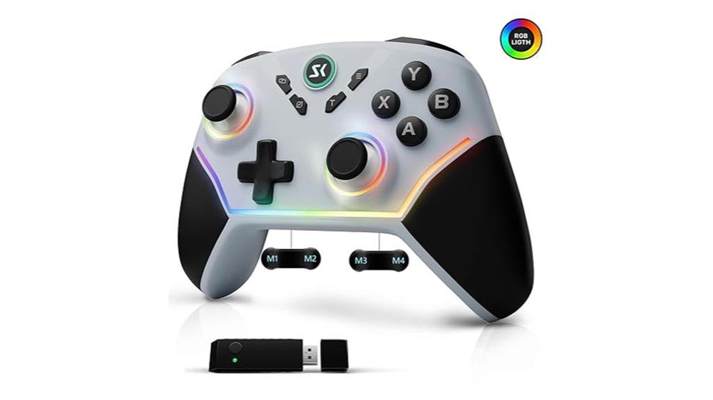 wireless gaming controller rgb