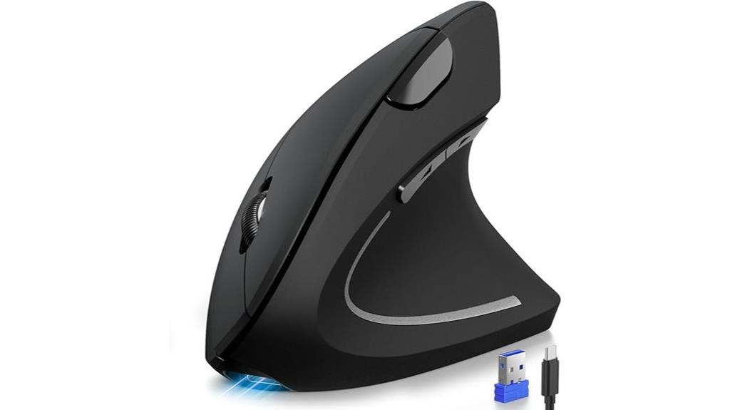 wireless vertical ergonomic mouse
