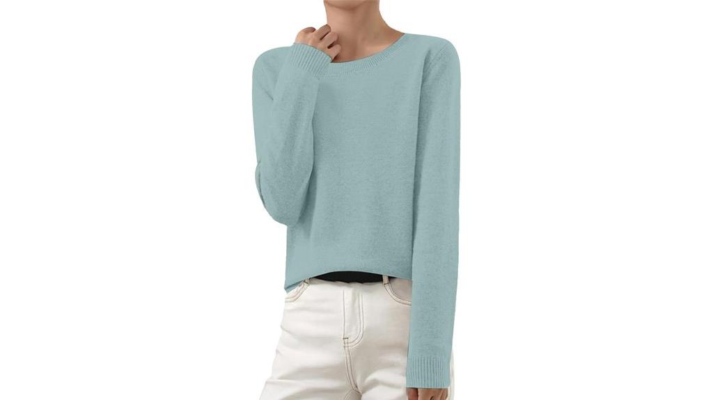 women s cashmere crewneck sweater
