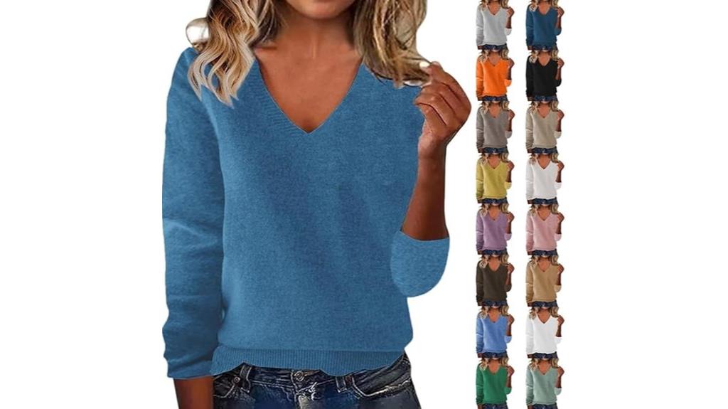 women s cashmere v neck sweater