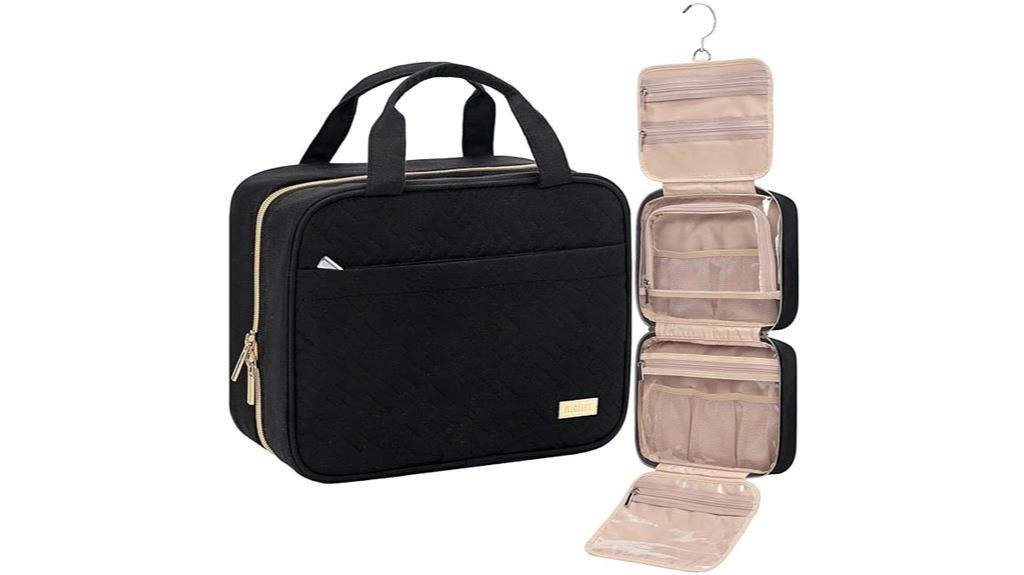 women s medium black toiletry bag