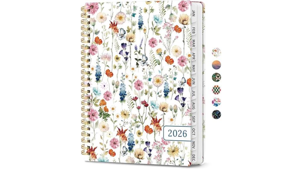 2026 planner with tabs