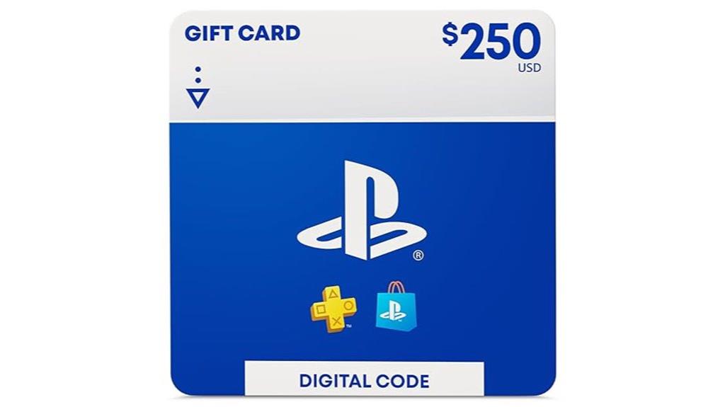 250 digital playstation gift