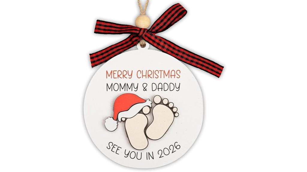 baby expecting 2026 ornament