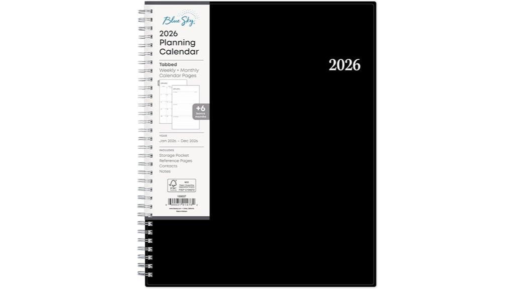 blue sky calendar planner
