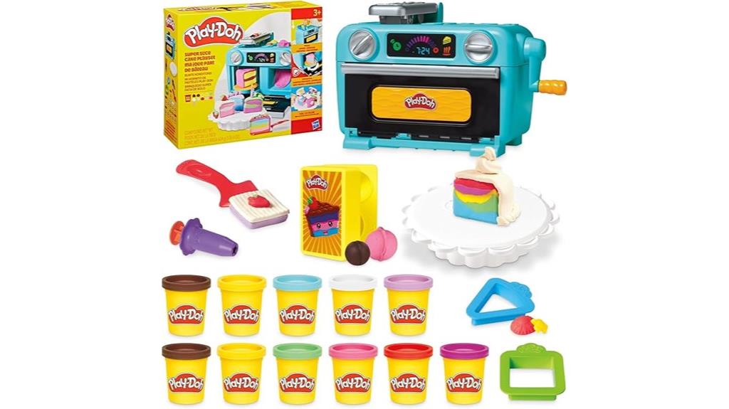 colorful play doh cake set