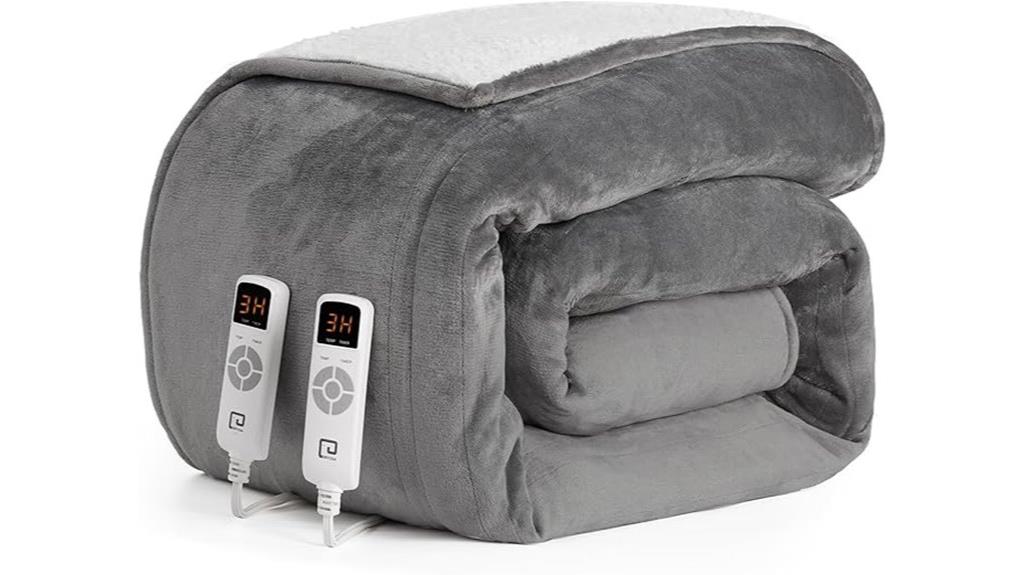 king size dual controls heated blanket