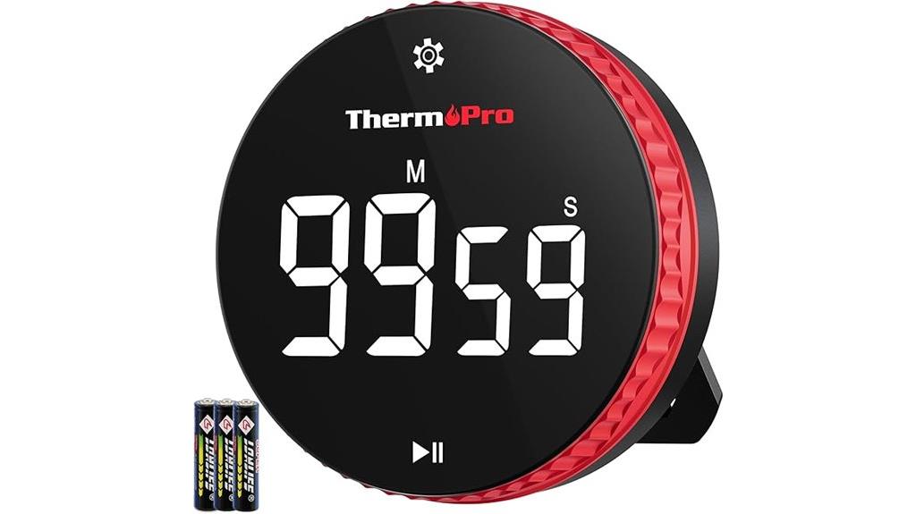 long lasting magnetic kitchen timer