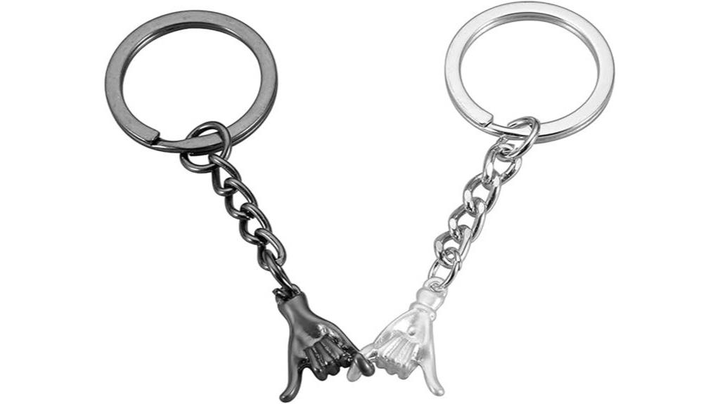 matching pinky promise keychains
