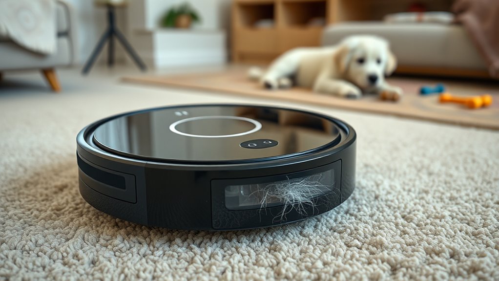 pet hair suction efficiency