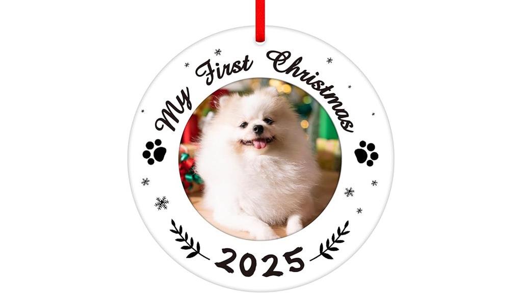 puppy christmas ornament