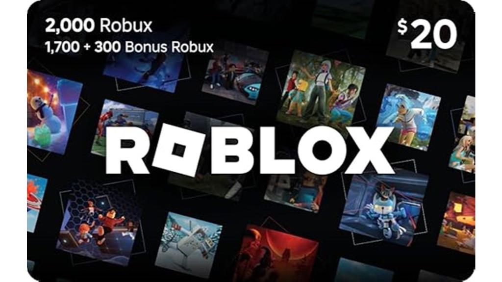 robux gift card included