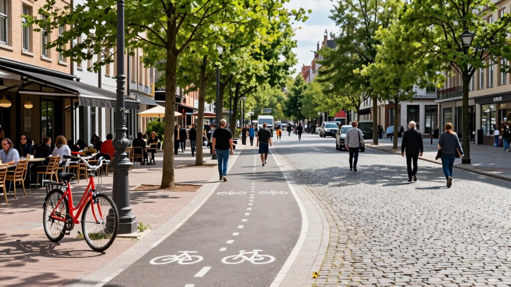 bike friendly car free cities