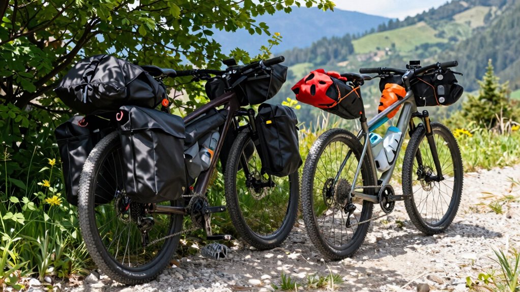 bikepacking vs panniers