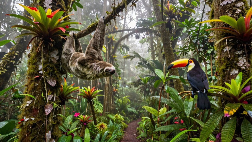 biodiverse protected rainforest habitats