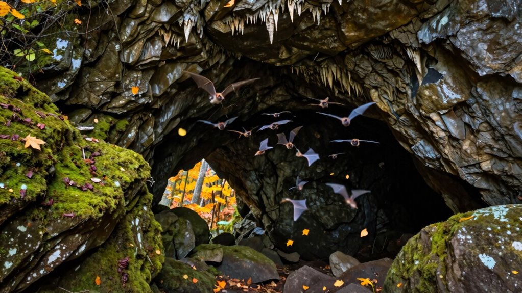 caving bats seasonal pauses