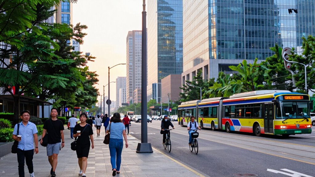 combine walking and transit