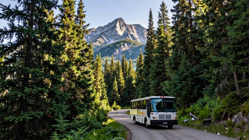 guided rockies tour shuttles