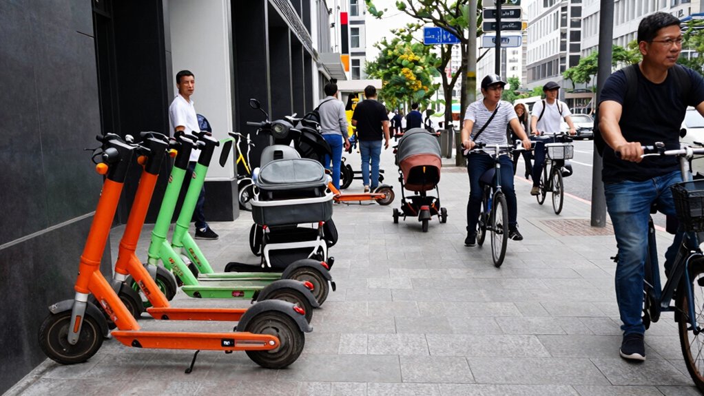 managing scooter sidewalk disruptions