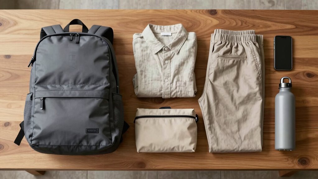 minimalist travel capsule kit