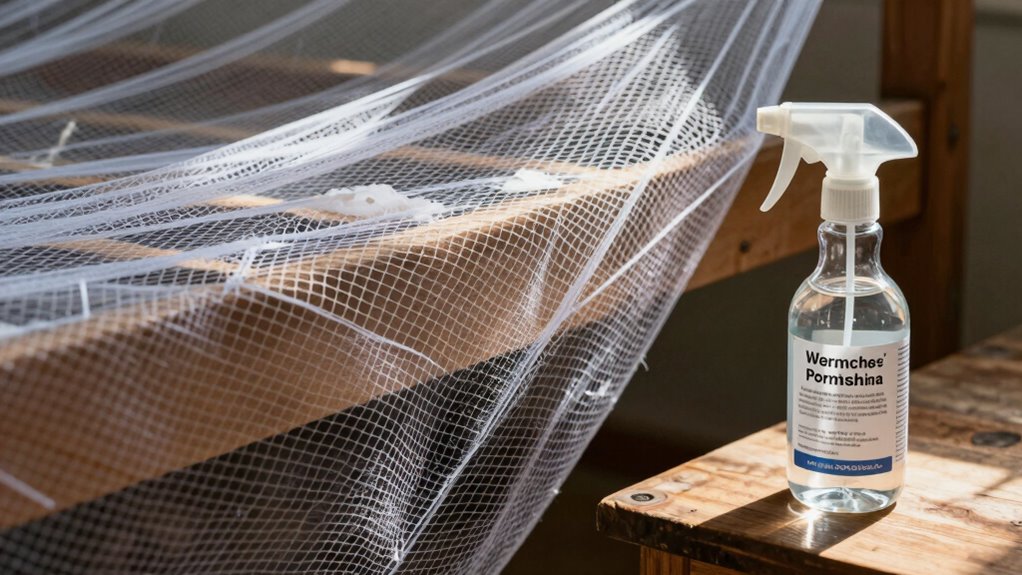 mosquito nets and permethrin