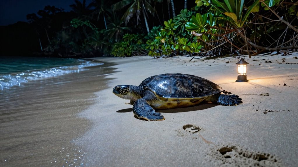 observe turtles respectfully carefully