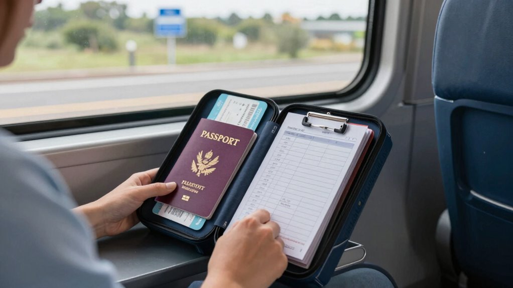 organize travel documents early