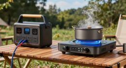 portable induction cooking power