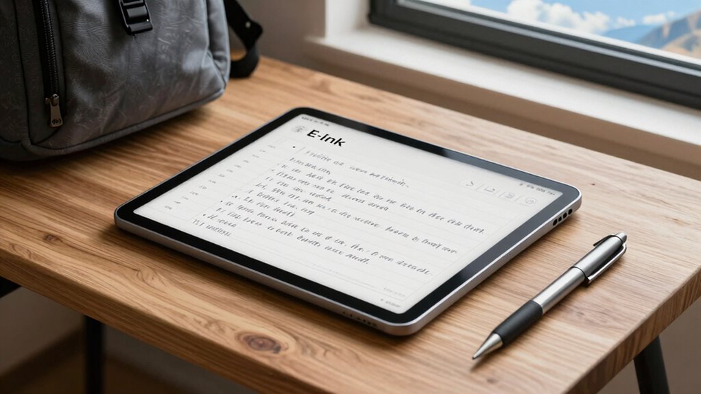 portable note taking device selection