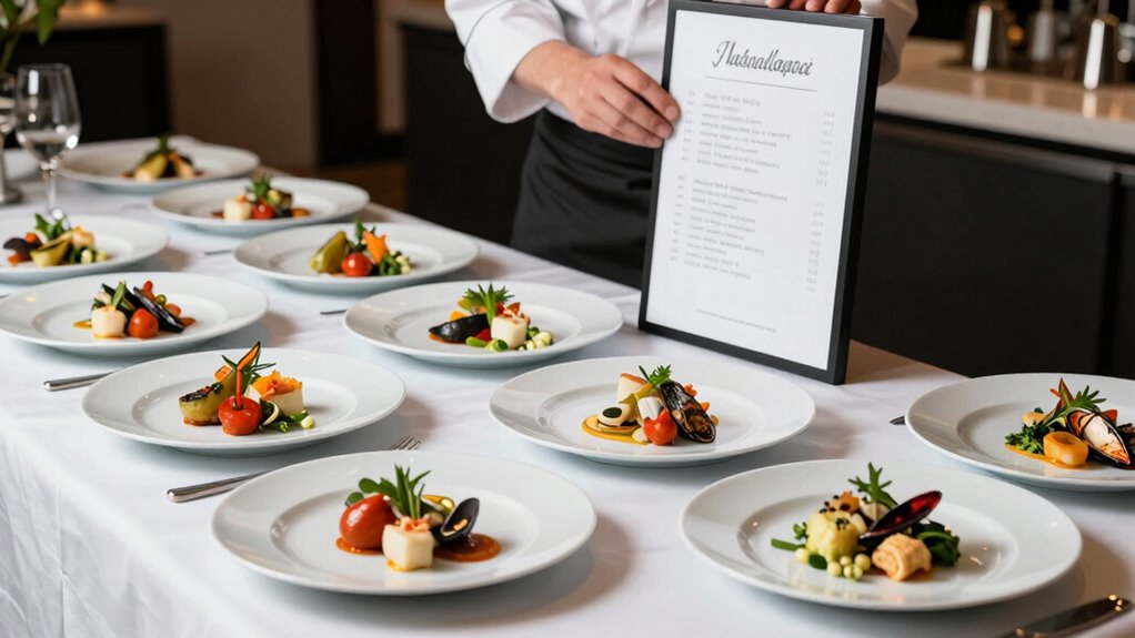 portion control and menu adjustment