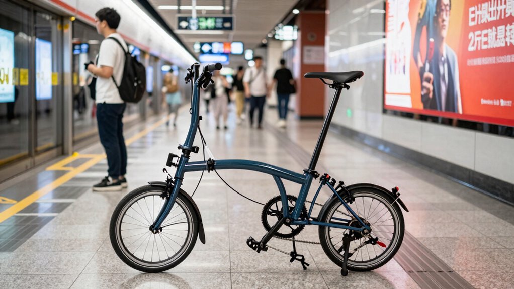 properly fold and secure bike