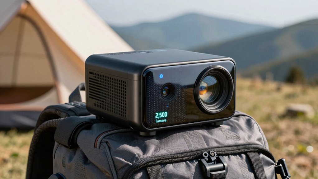 reliable travel projector brightness