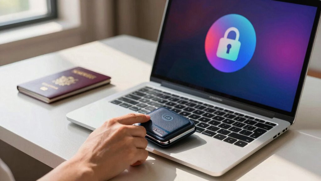 secure data while traveling