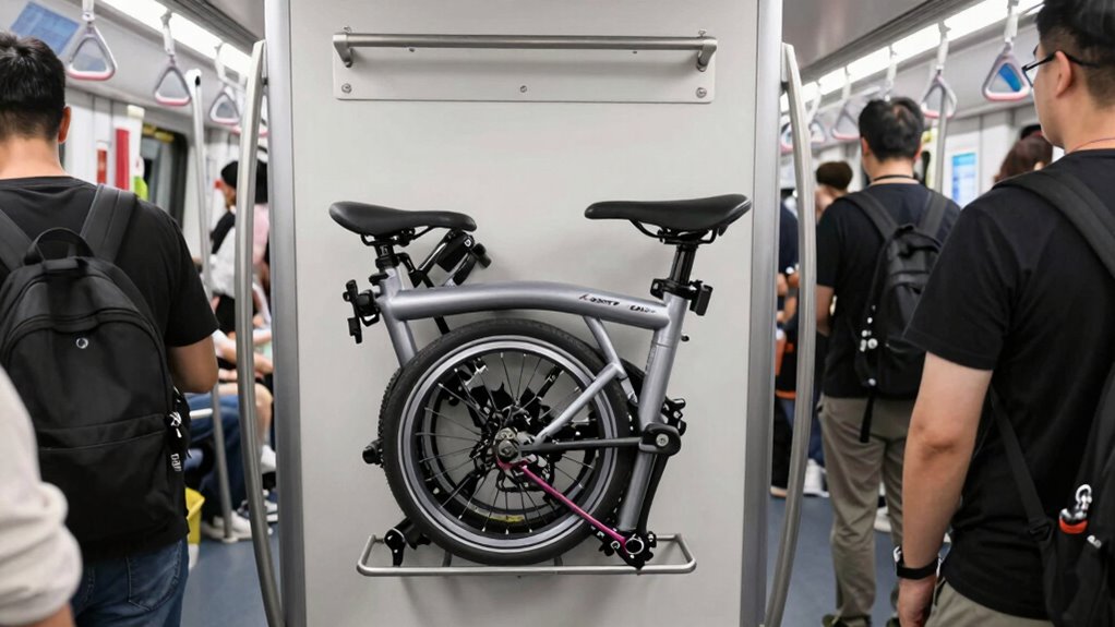 secure folding bike storage