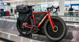securely pack bike for flights
