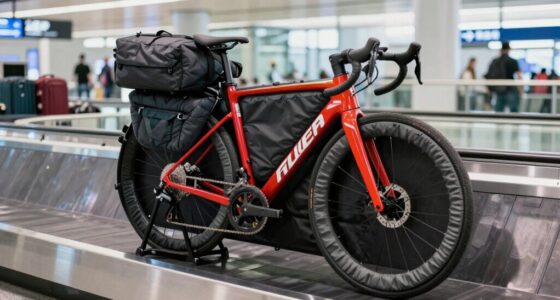 securely pack bike for flights