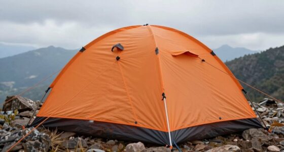 securing backpacking tent setup