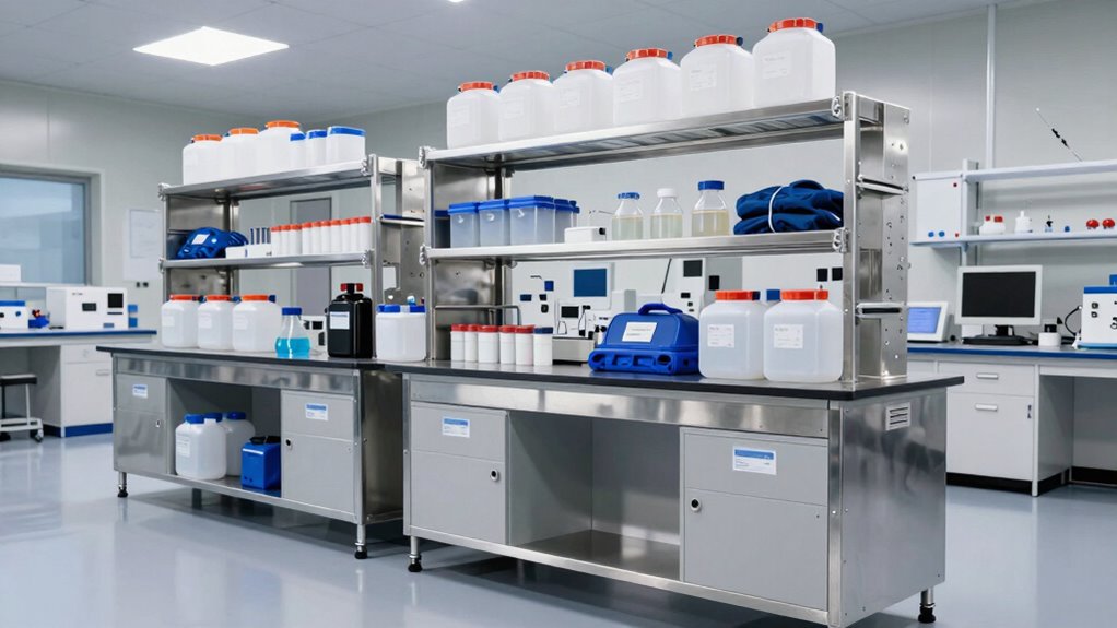 top chemical resistant shelving