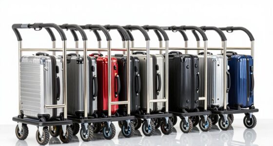 top rolling luggage carts