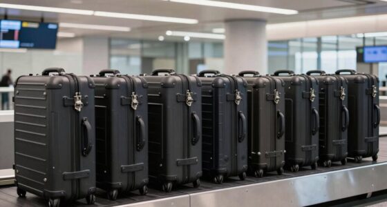 top rugged checked baggage cases