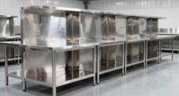 top stainless steel workbenches