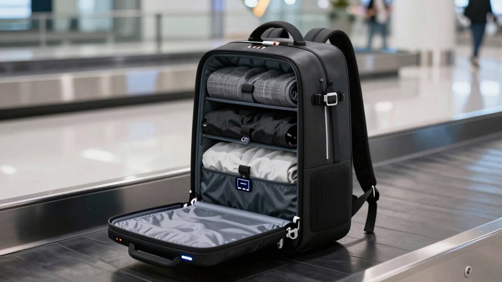 travel backpack compression features