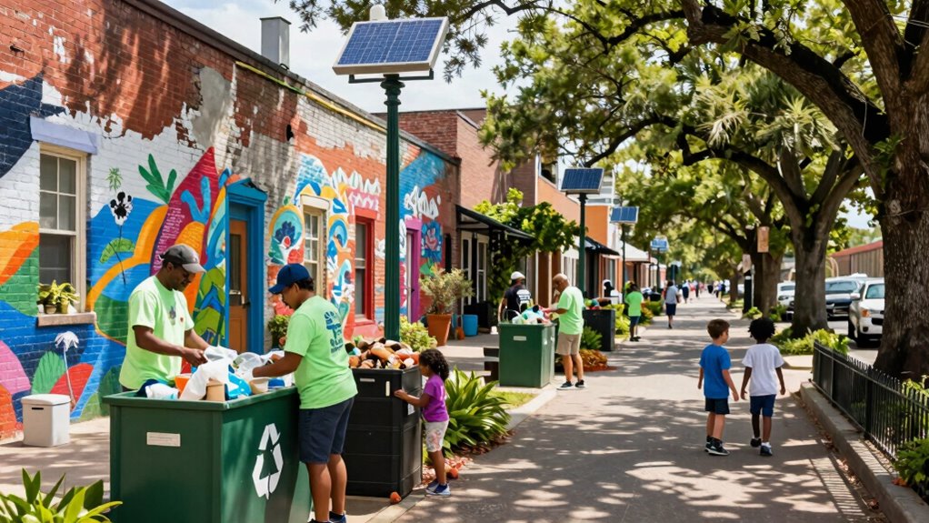 urban farming and recycled art