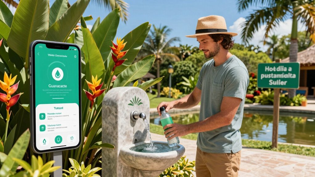 use water saving apps and gadgets