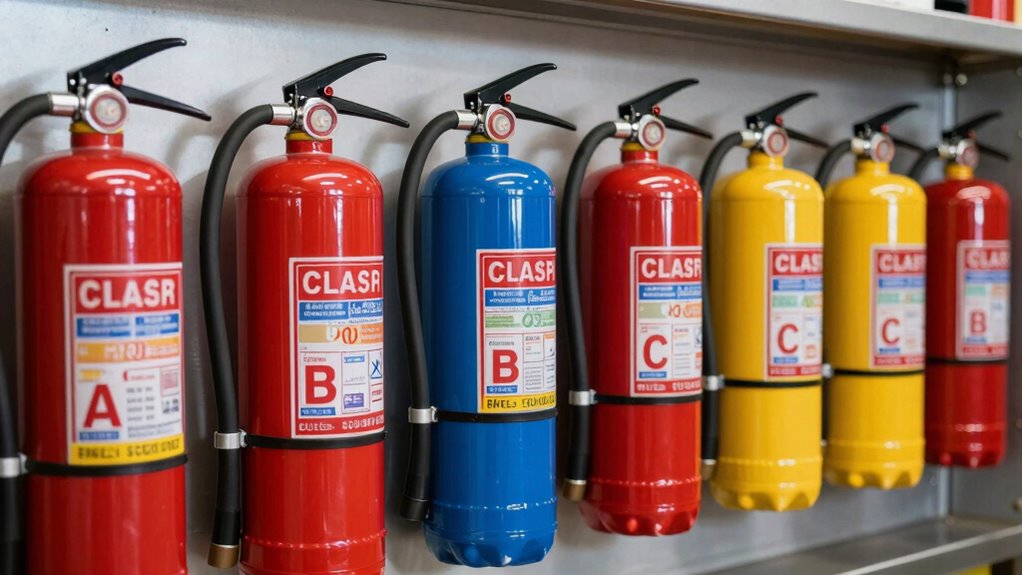 vehicle fire extinguisher classes